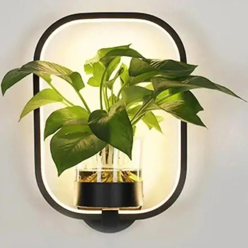 Charly | Botanical Wall Light with Plant | Stylish Wall Lighting