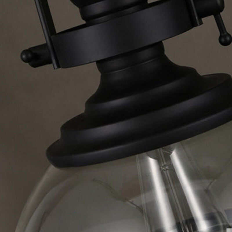 Charly | Bowl-Shaped Glass Pendant Light | Industrial Retro Design