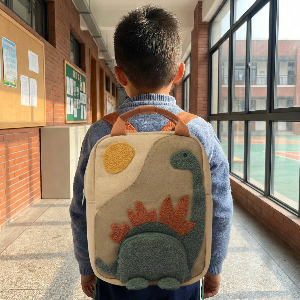 Charly | Children's backpack with dinosaur application