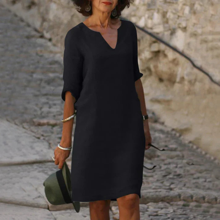 Charly | Elegant Summer Dress with V-Neck