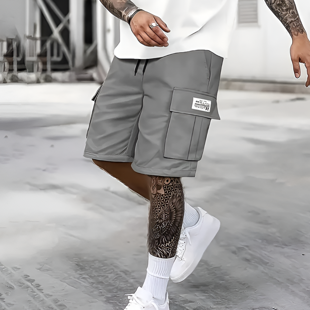 Charly | Men's Cargo Shorts with Lace-Up Waist