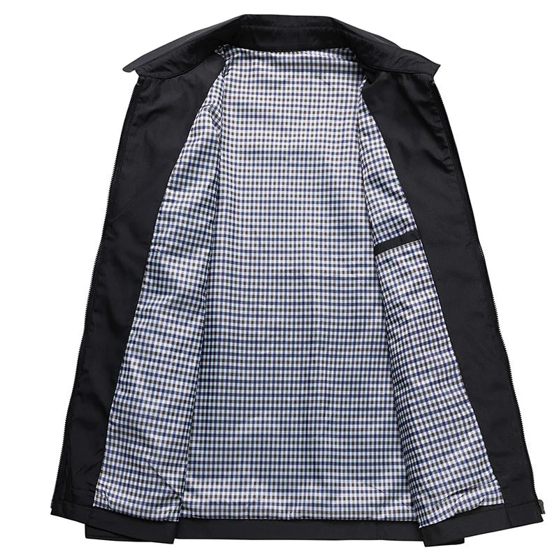 Charly | Men's Lightweight Jacket with Checked Lining
