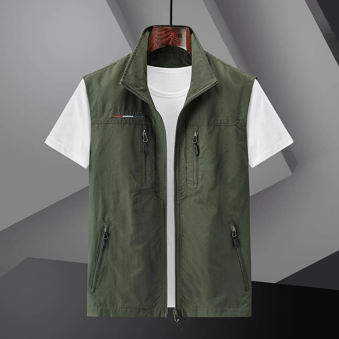 Charly | Men's Outdoor Utility Vest with Zip Pockets