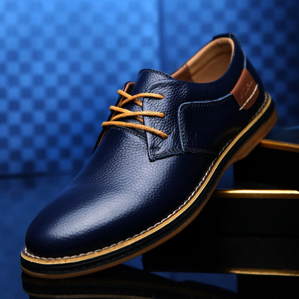 Charly | Men's Oxford Shoes | Textured Leather Dress Shoes