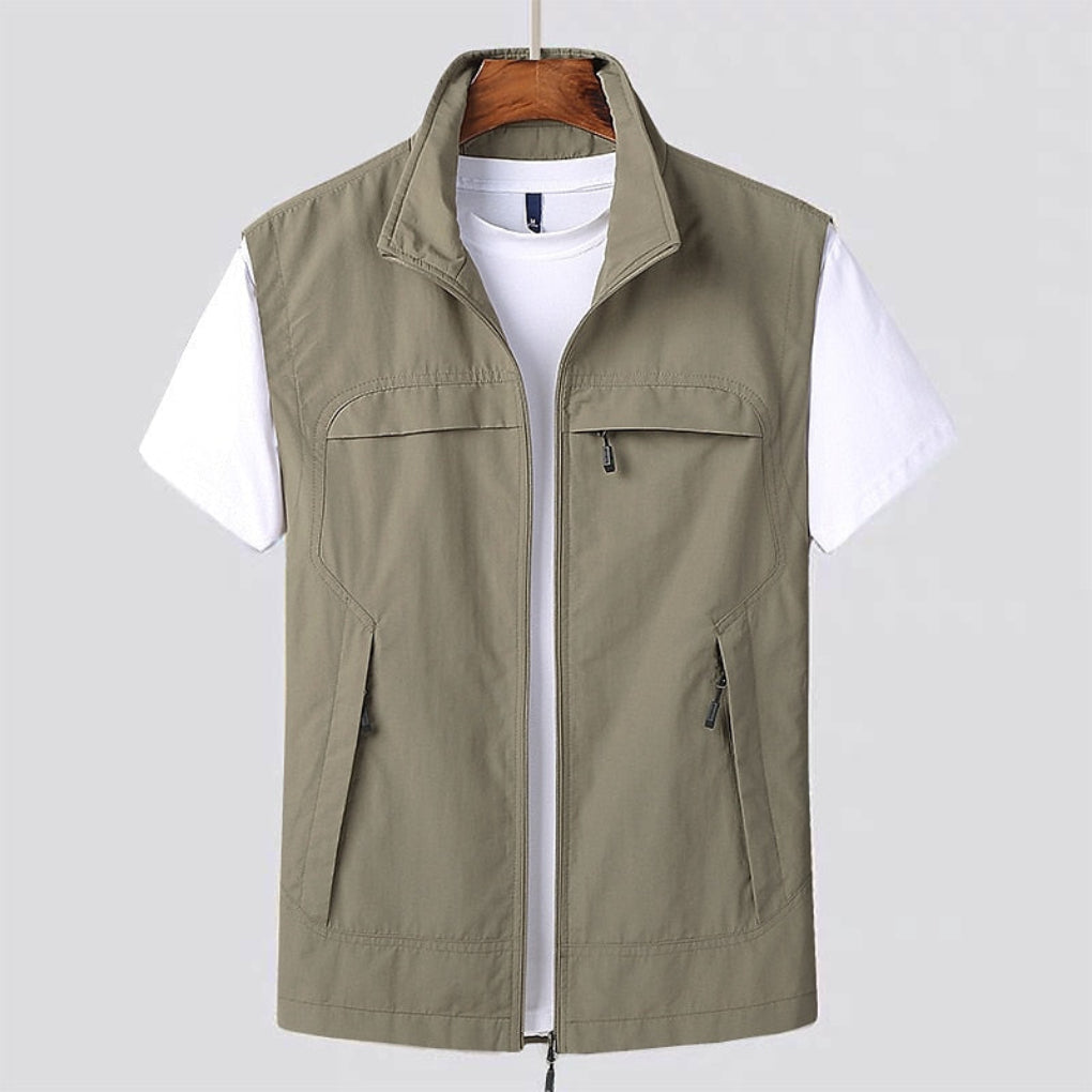 Charly | Men's Zip-Up Vest with Pockets