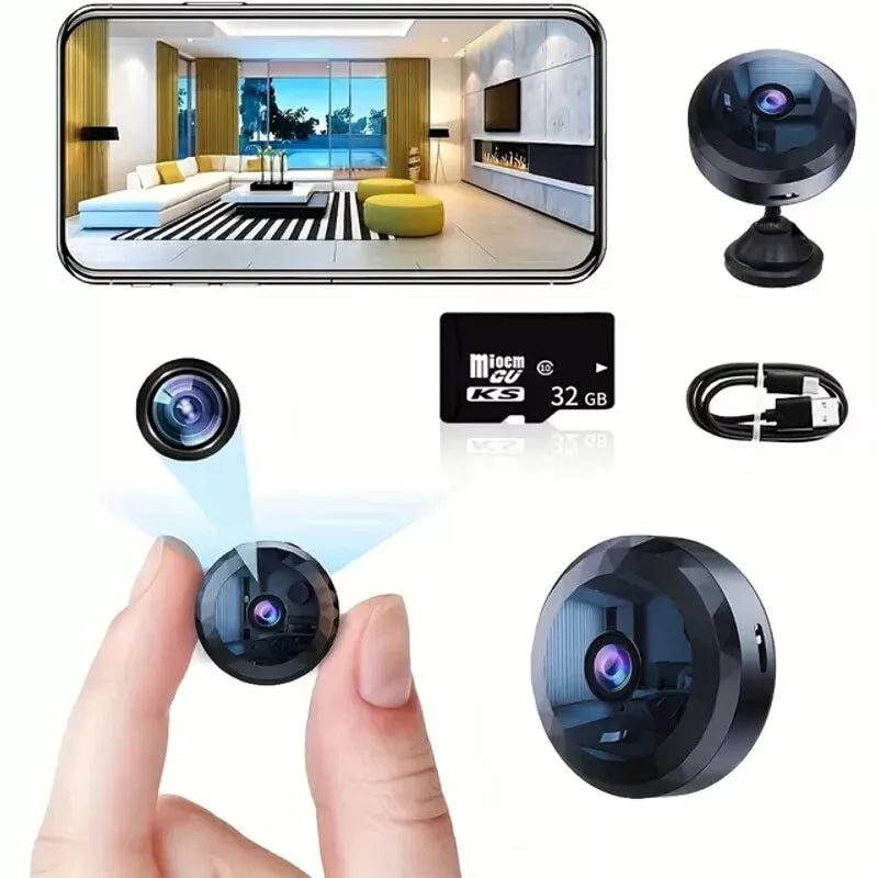 Charly | OPTIGUARD – Magnetic Mini WiFi Camera 1080P HD with Night Vision & Motion Detection