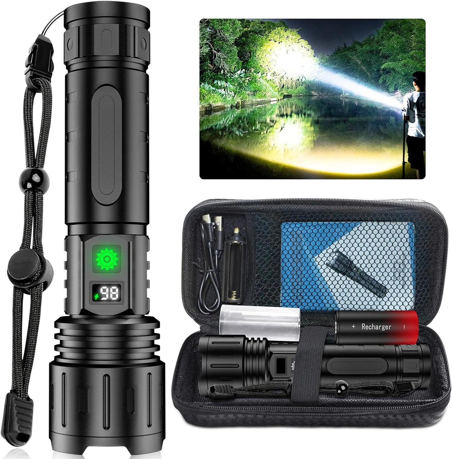 Charly | Rechargeable High-Power LED Flashlight with Zoom