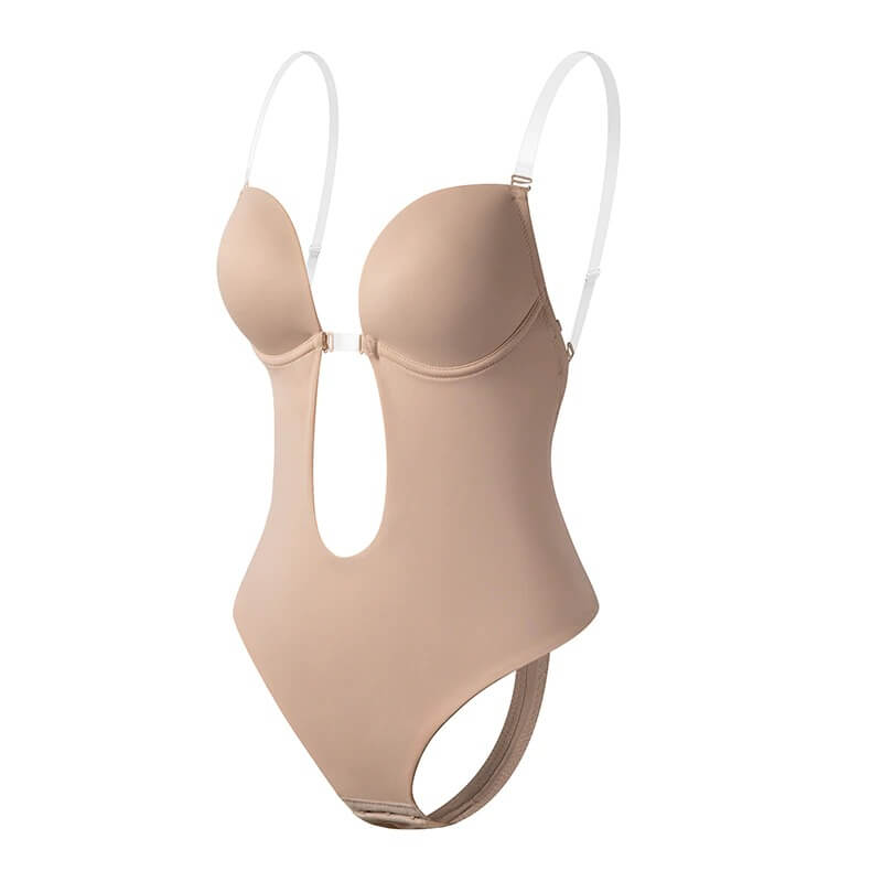 Charly | Women's Backless Deep V Bodysuit Shapewear
