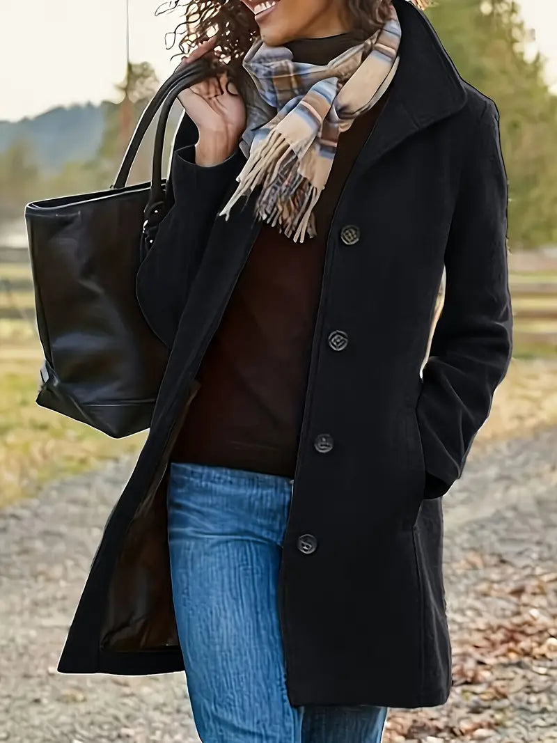 Charly | Women's Button-Front Lapel Coat