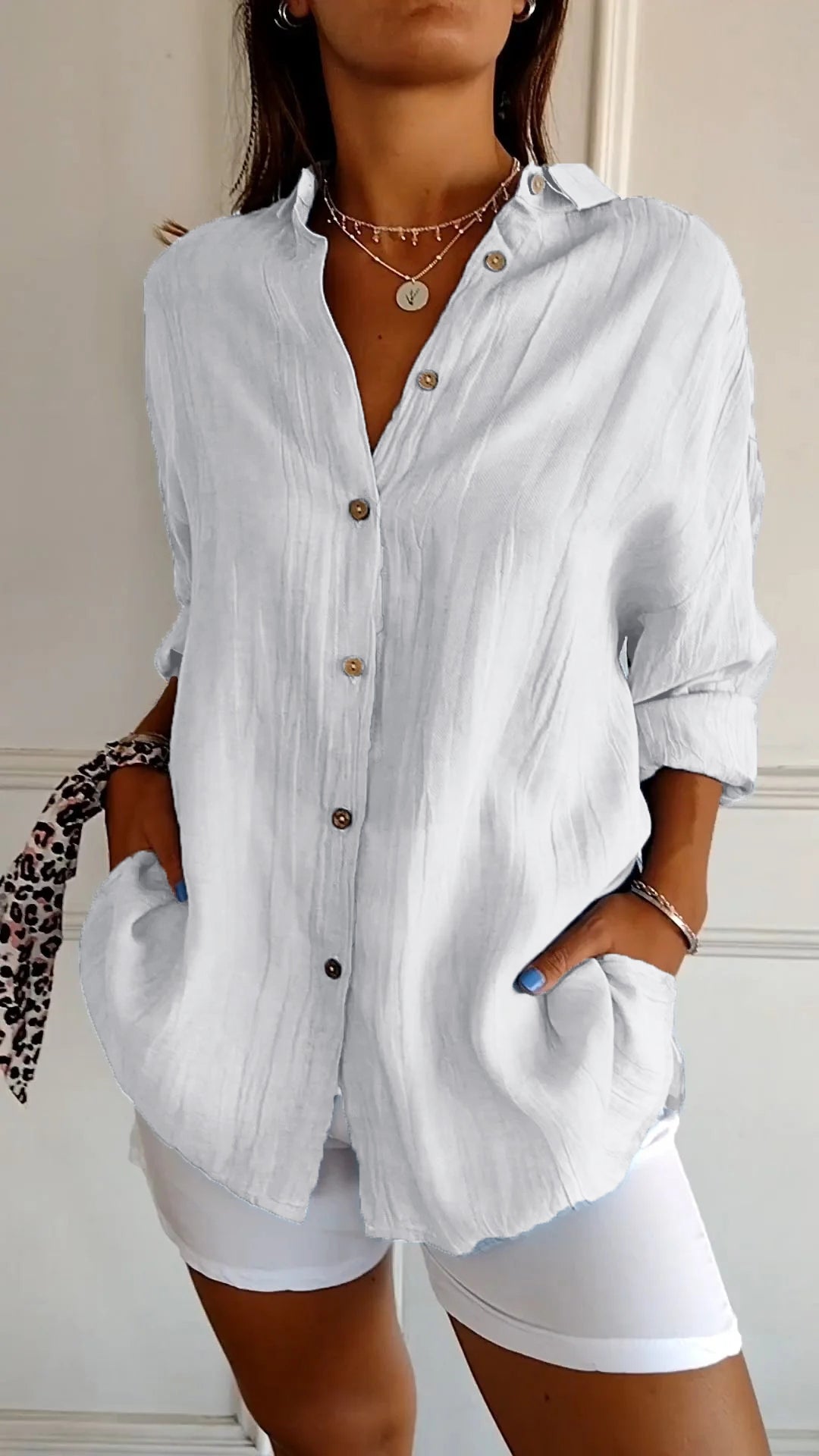 Charly | Women's Button-Up Relaxed Fit Shirt