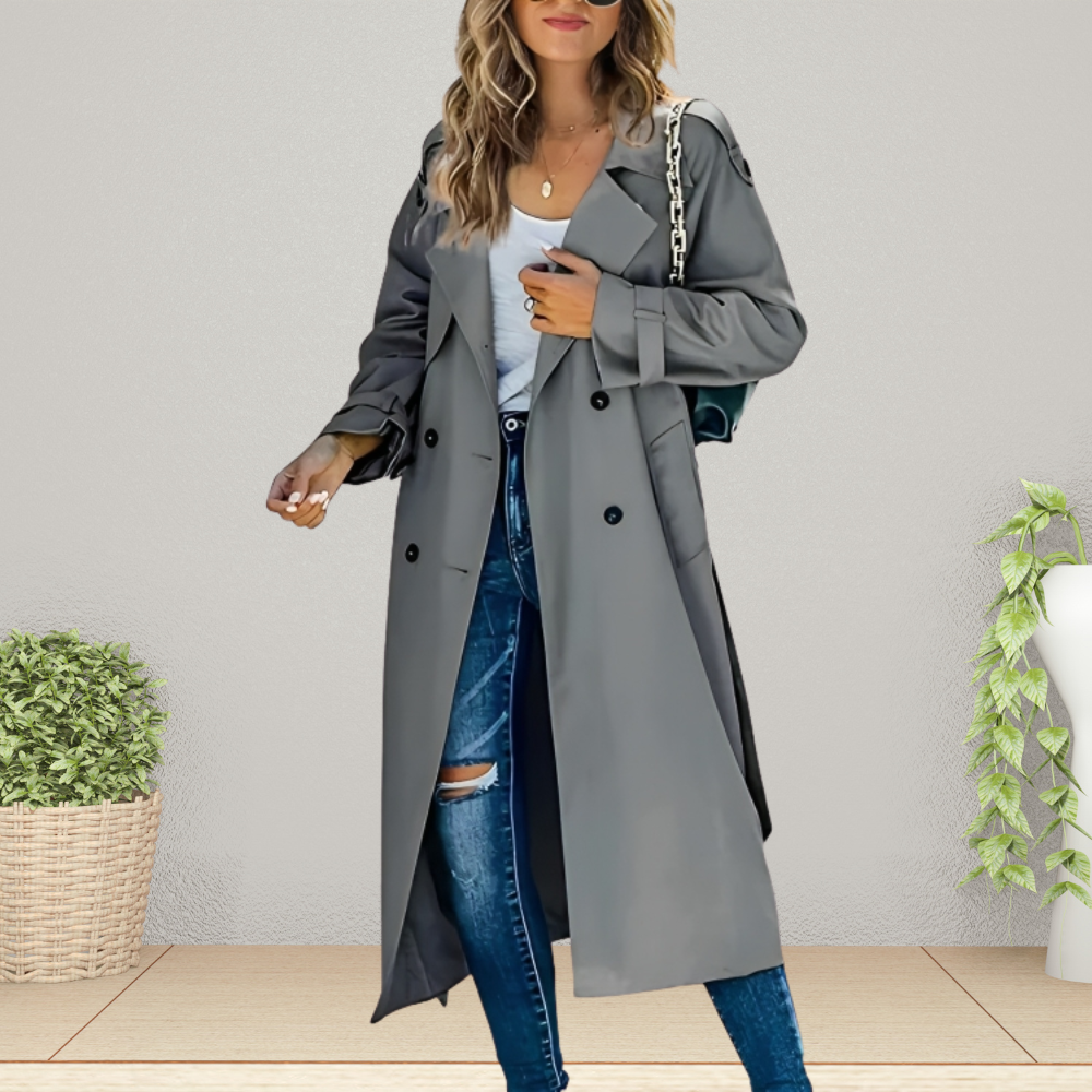 Charly | Women's Double-Breasted Trench Coat