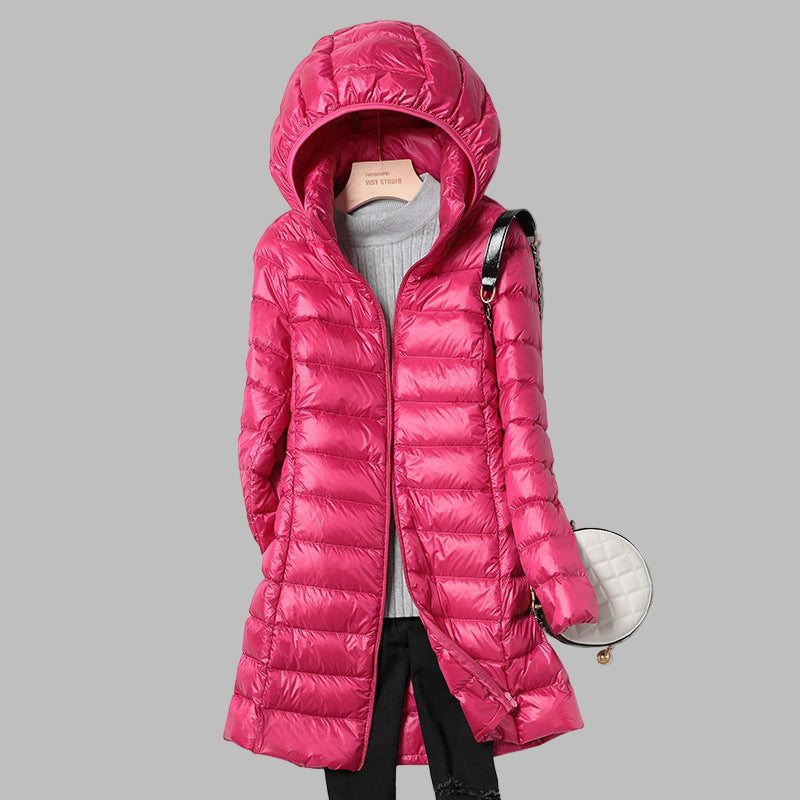 Charly | Women's Long Down Puffer Jacket with Hood