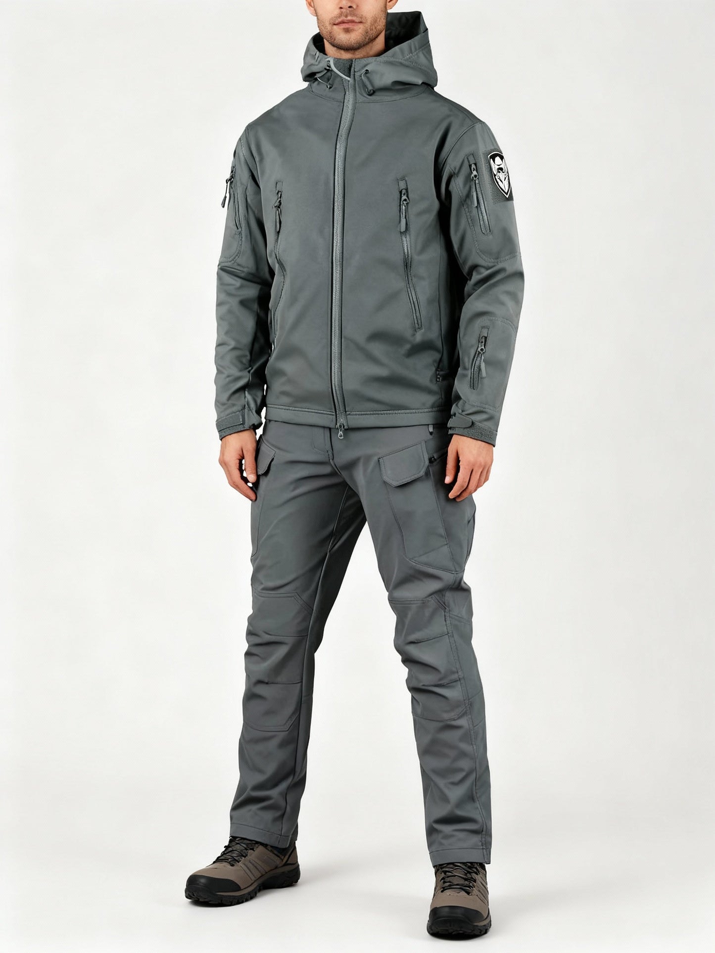 Men's Multifunctional Jacket with Fleece Lining and Zipper – Charly Fashion