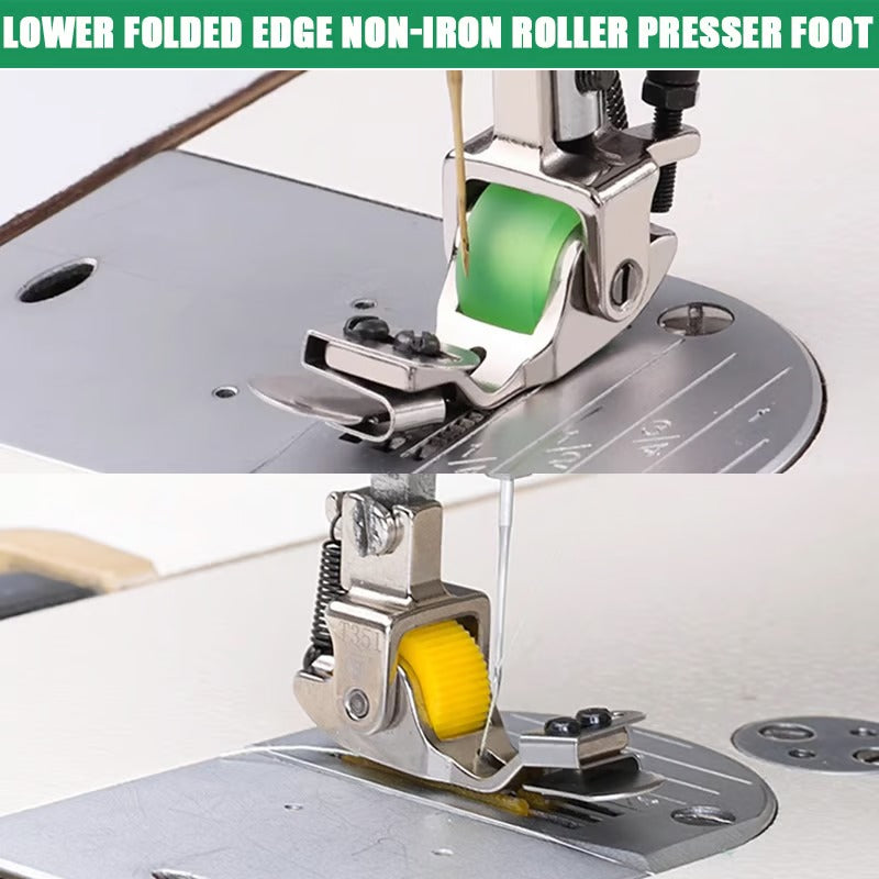 1+1 Free | Versatile Walking Foot for Sewing Machines – Adjustable for Perfect Hems | Green & Yellow