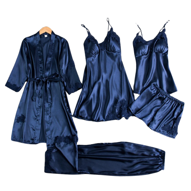 5-in-1 Satin Nightwear Set