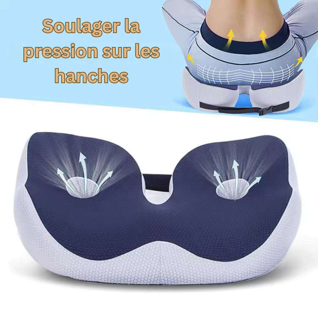 Adjustable Memory Foam Seat Cushion LuxuraComfort | Ergonomic Cushion for Ultimate Comfort and Relief