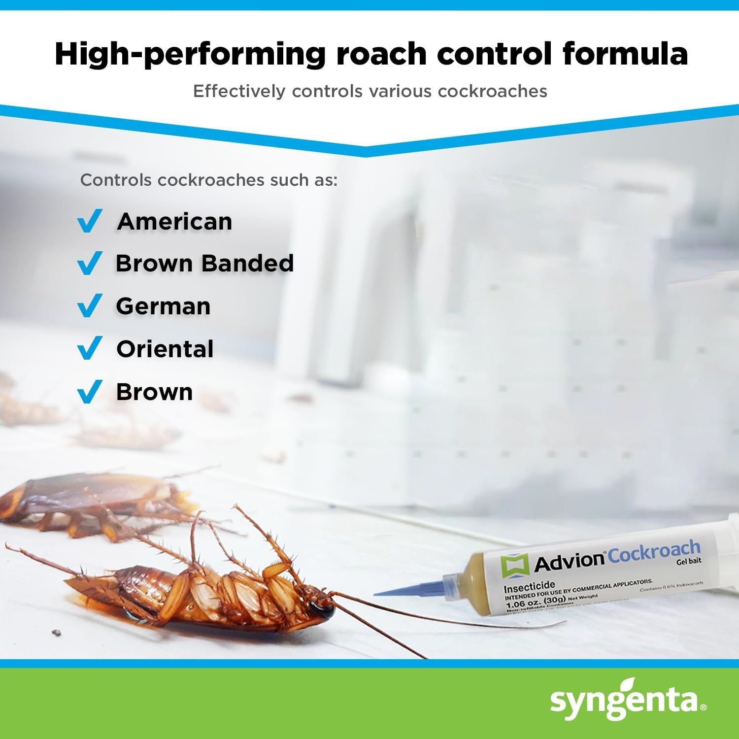 Advion Cockroach Gel Bait, Cockroach Killer, Non-toxic Pest Control, Pest Treatment