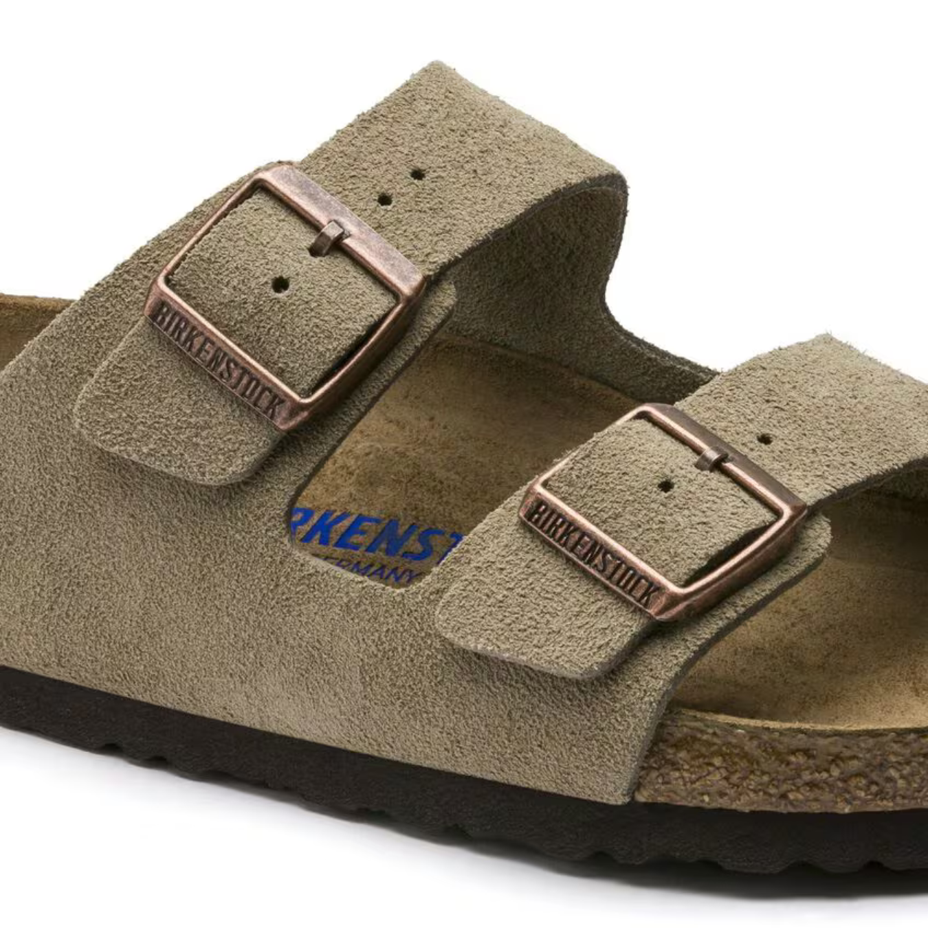 Arizona | Suede Taupe – Casual Sandals with Soft Anatomical Footbed