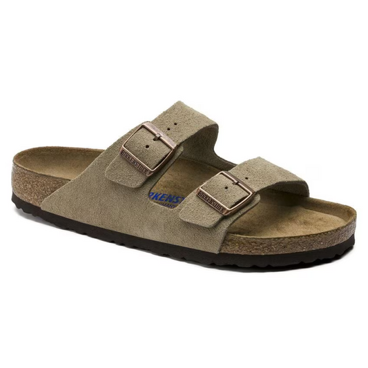 Arizona | Suede Taupe – Casual Sandals with Soft Anatomical Footbed