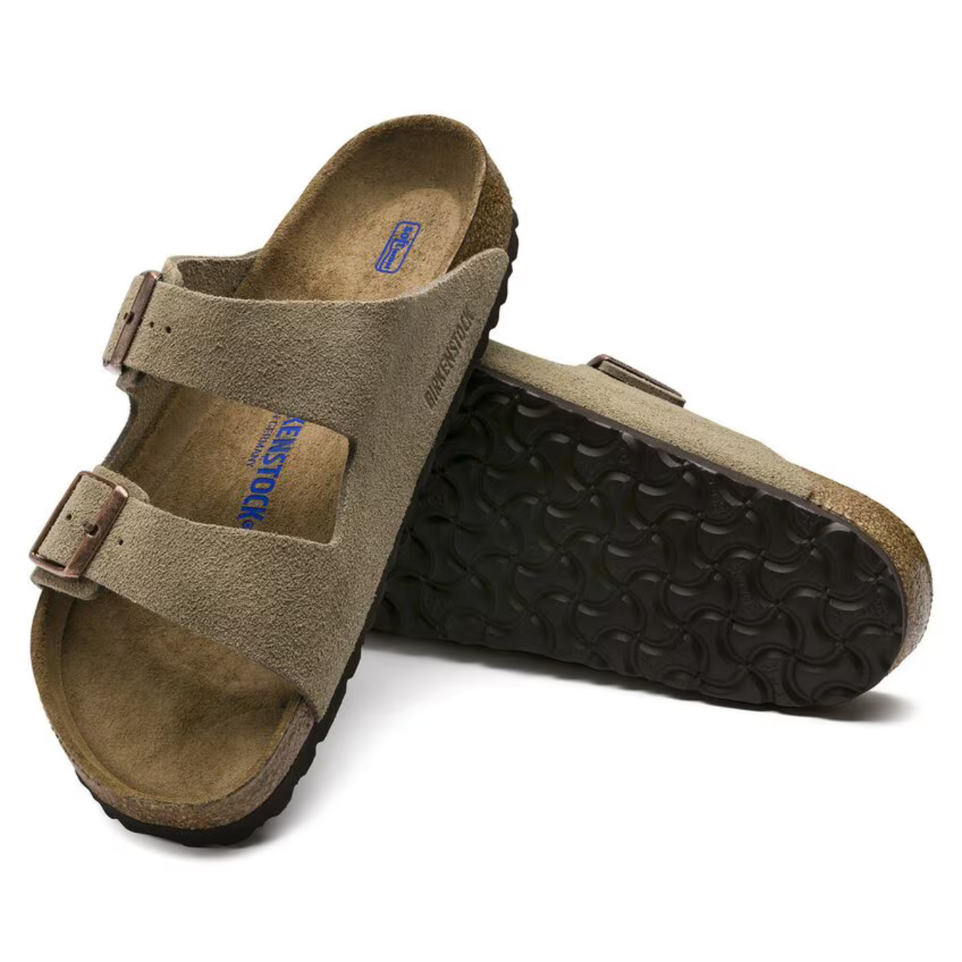 Arizona | Suede Taupe – Casual Sandals with Soft Anatomical Footbed
