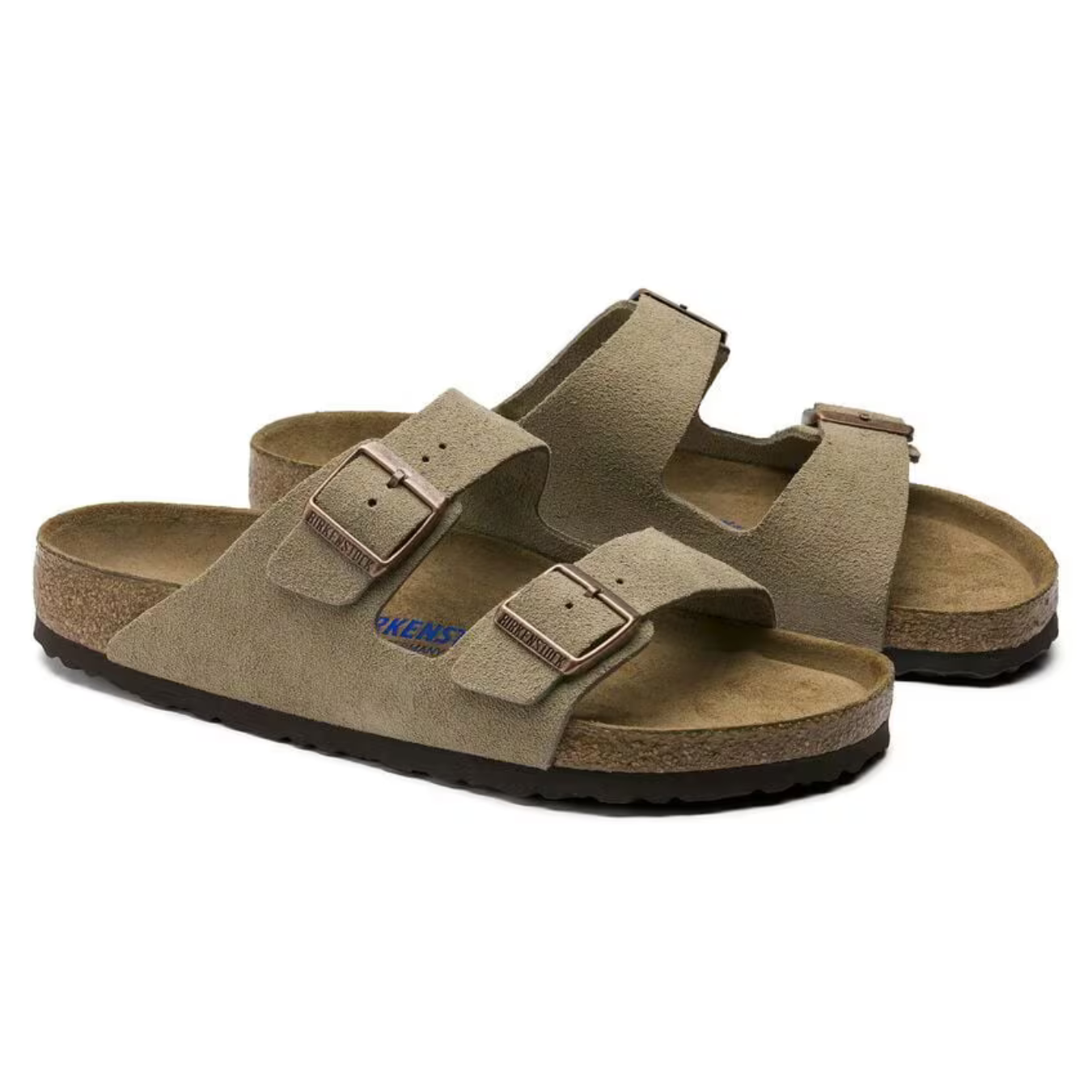 Arizona | Suede Taupe – Casual Sandals with Soft Anatomical Footbed