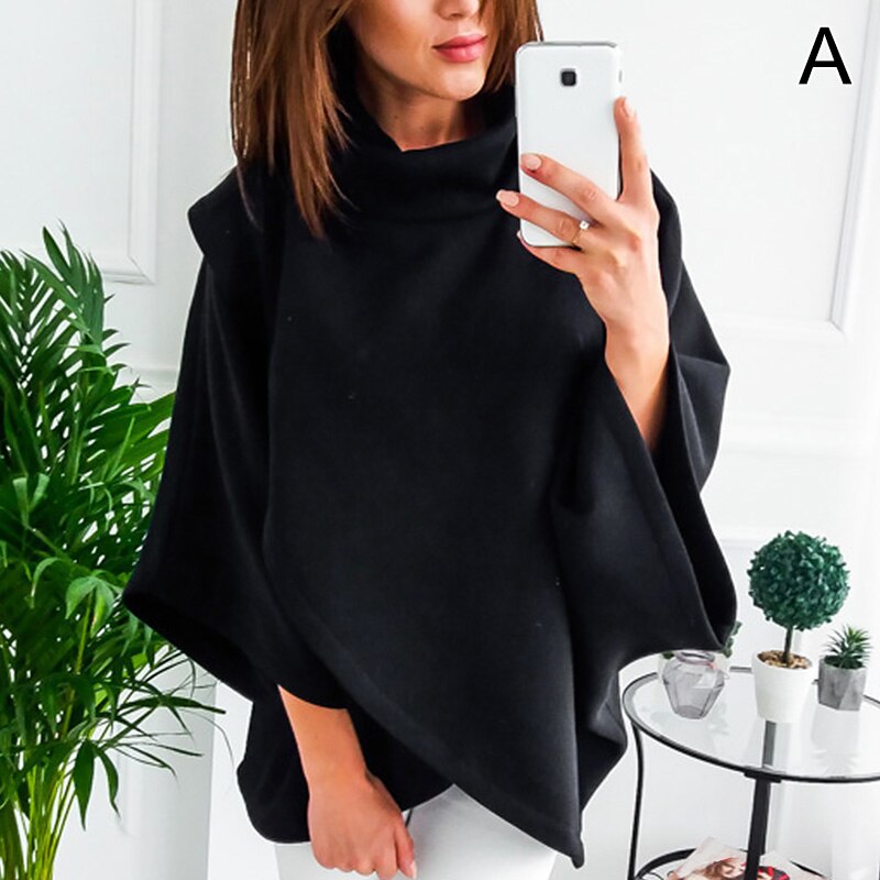 Asymmetrical Turtleneck Sweater