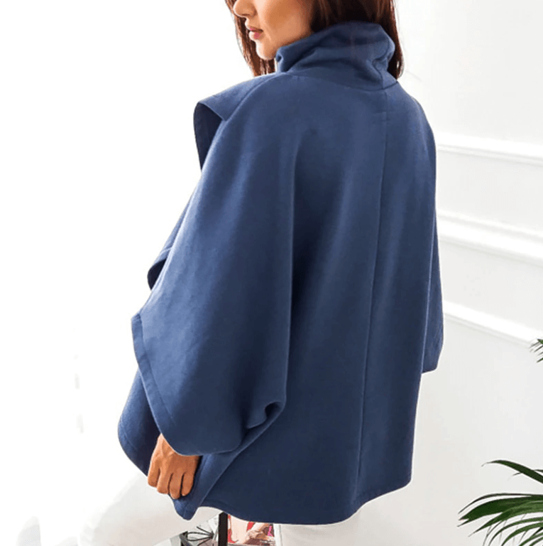 Asymmetrical Turtleneck Sweater