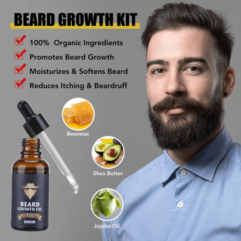 BARTBOOST – Beard Growth Kit for a Healthy & Strong Beard
