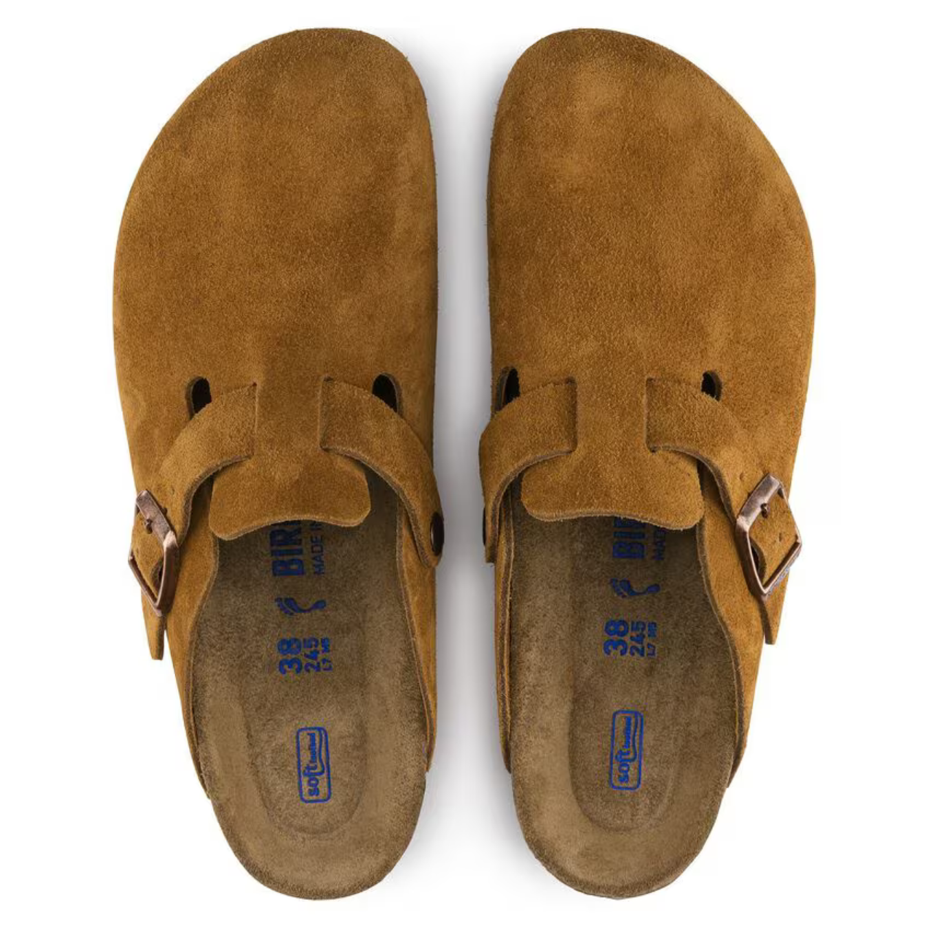 Boston | Suede Taupe – Classic Clogs with Cushioned Anatomical Footbed