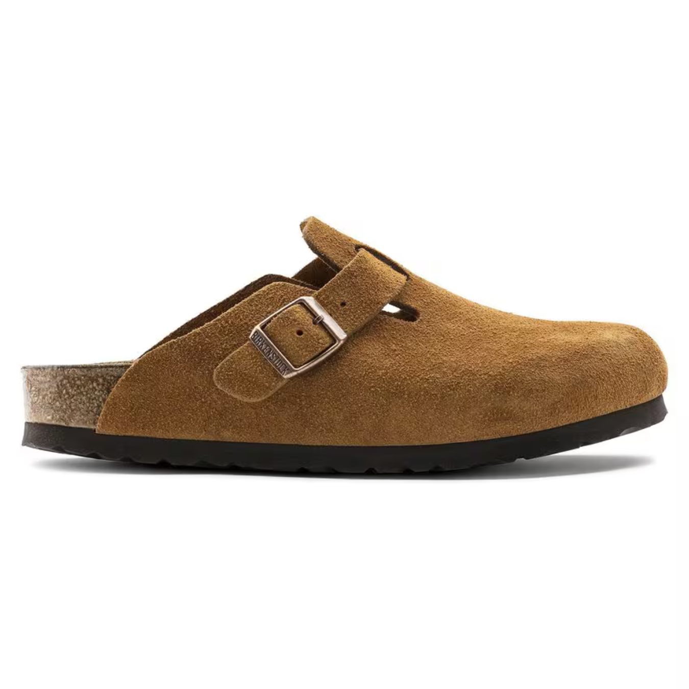 Boston | Suede Taupe – Classic Clogs with Cushioned Anatomical Footbed