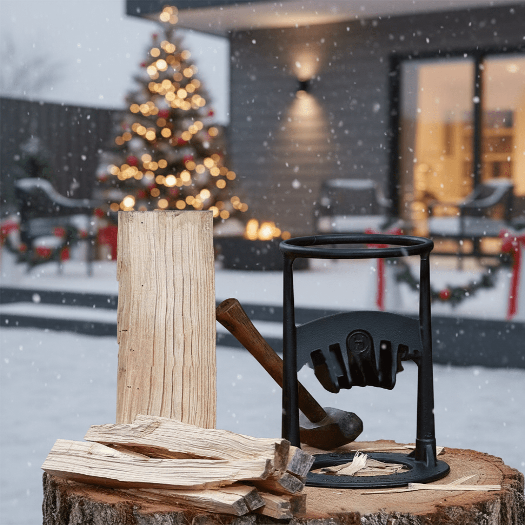 CAMPCHOP – Safe manual firewood splitter for easy & mobile wood splitting