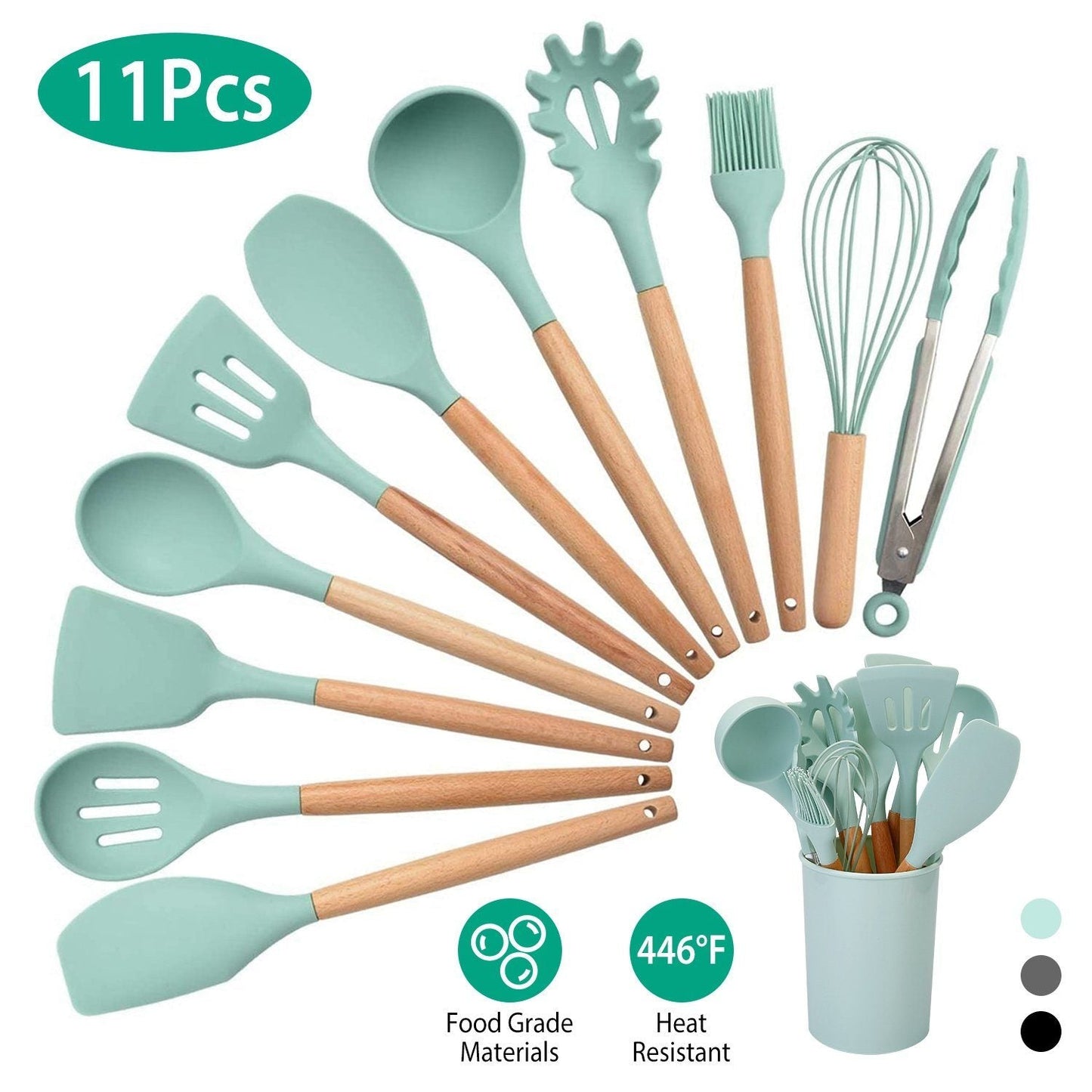 Charly | 11-Piece: Silicone Kitchen Utensil Set