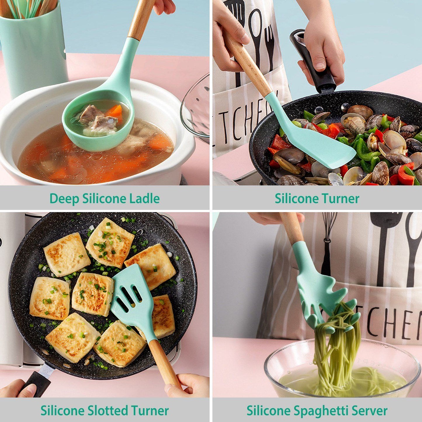 Charly | 11-Piece: Silicone Kitchen Utensil Set