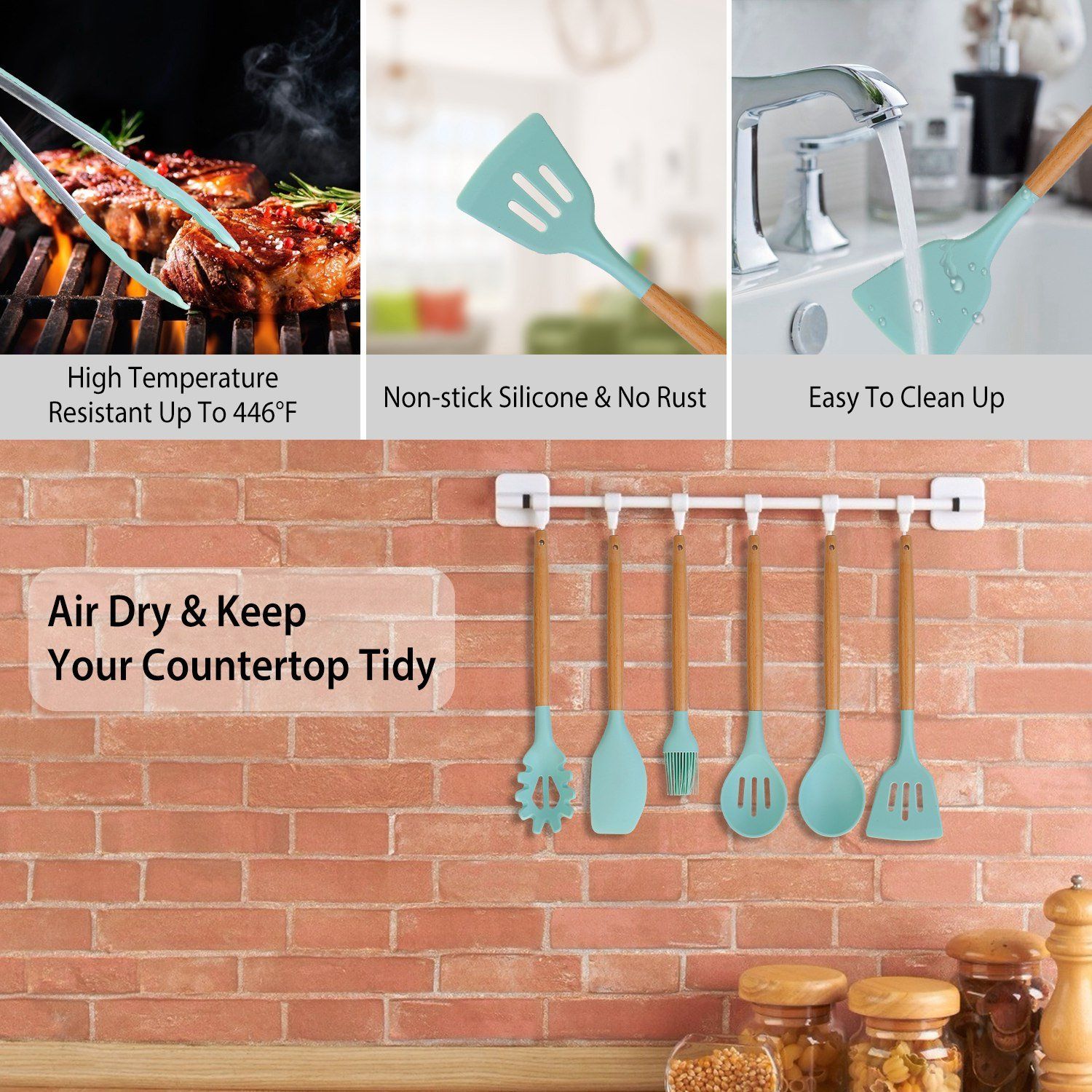 Charly | 11-Piece: Silicone Kitchen Utensil Set