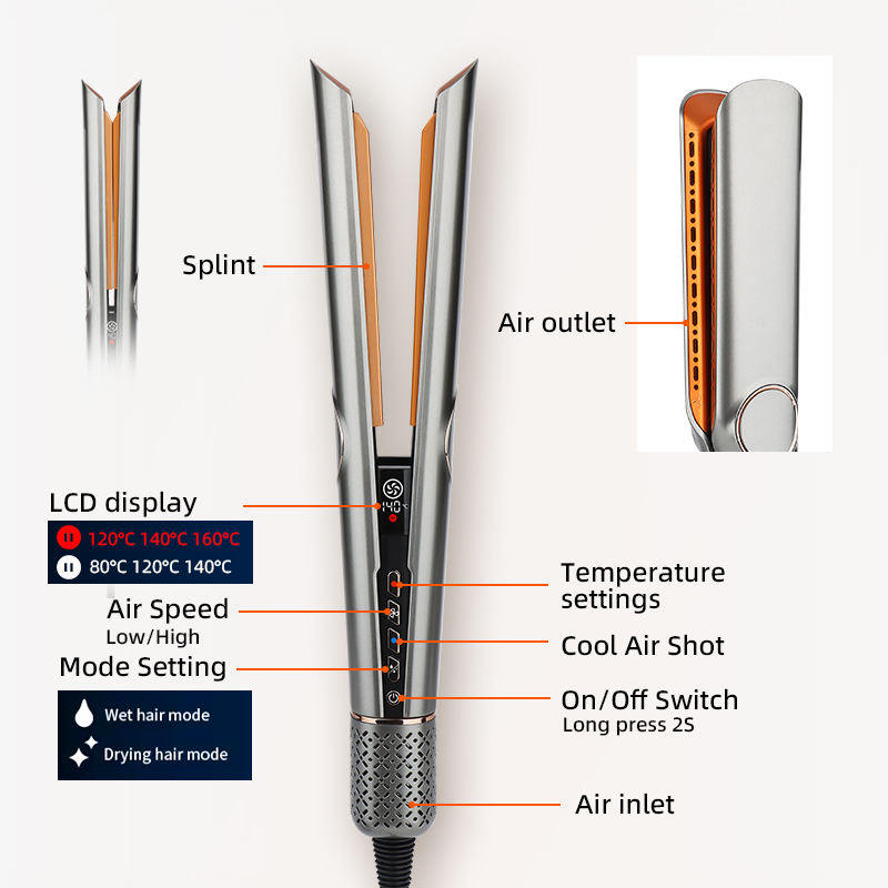 Charly | 2-in-1 Hair Dryer & Straightener for Effortless Styling