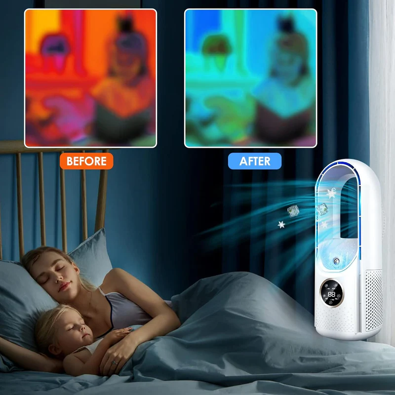 Charly | 2025 Blade-Free Silent Portable Air Conditioner for Home and Office