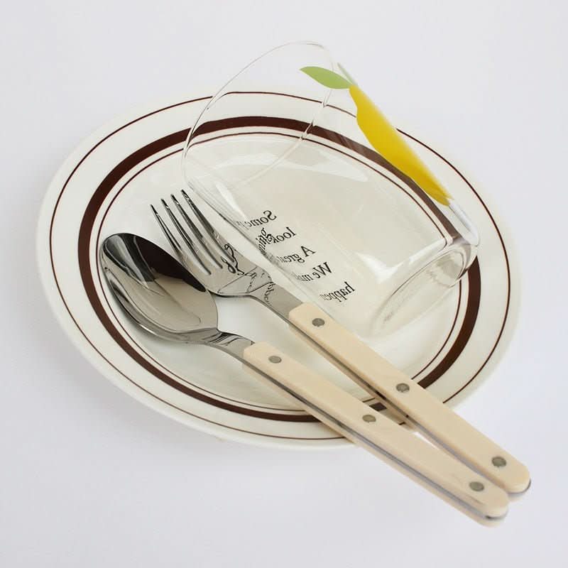 Charly | 24-piece stainless steel cutlery set with engraving