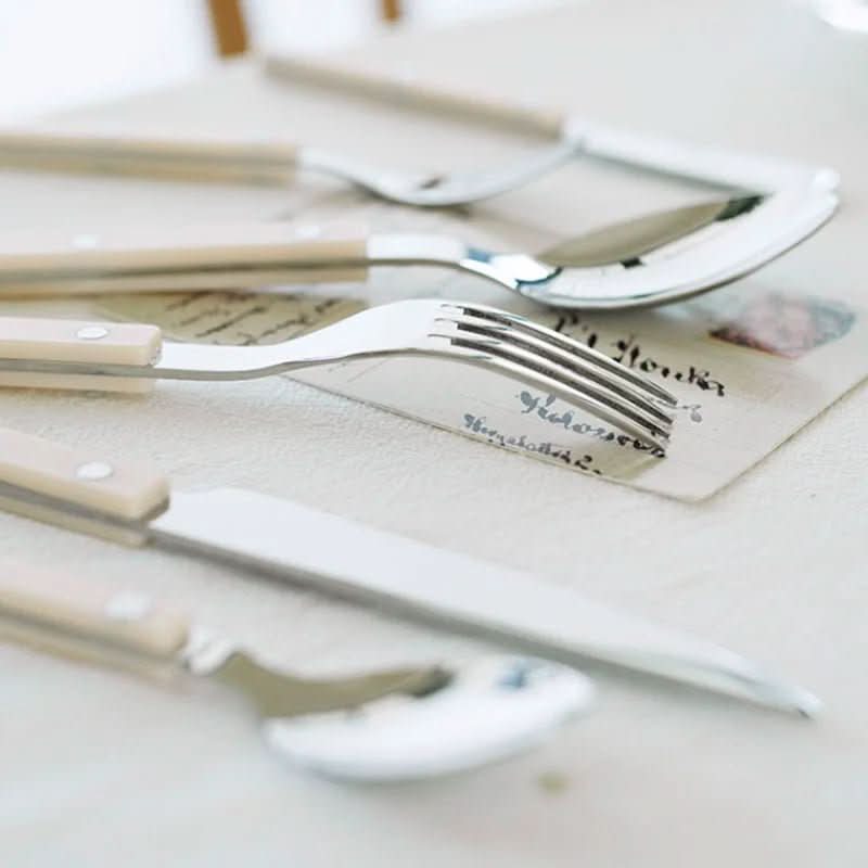 Charly | 24-piece stainless steel cutlery set with engraving