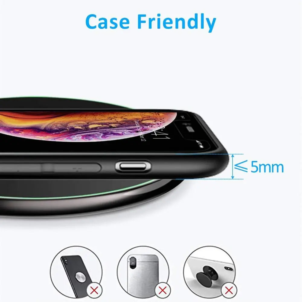 Charly | 30W Fast Wireless Charging Pad | Premium USB C Charging Cable MagSafe Charger for Apple iPhone, Samsung & Android - Fast Wireless Charging Pad