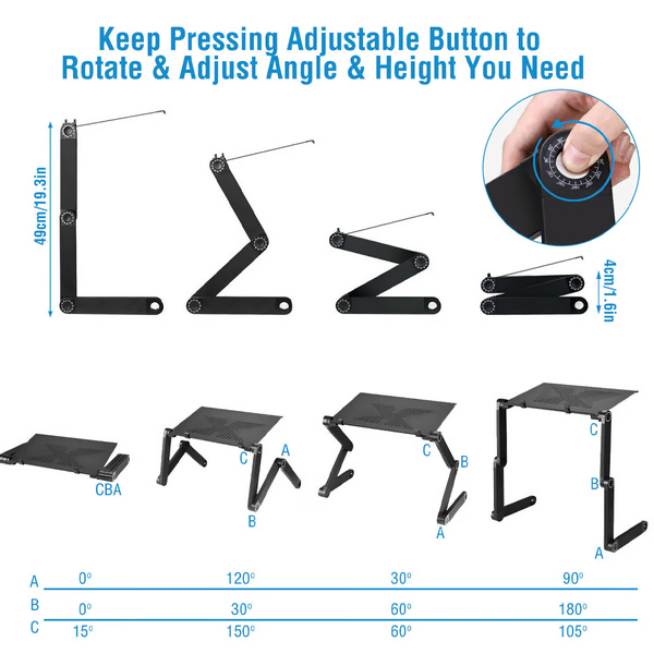 Charly | 360° Ergonomic Laptop Stand - FlexStand