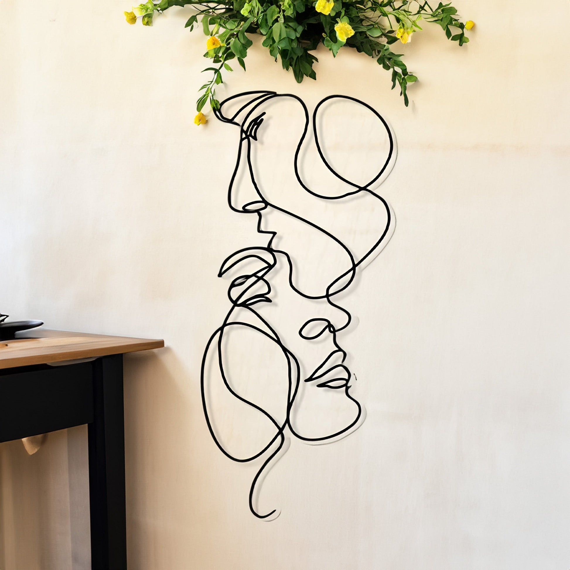 Charly | 3D Metal Wall Art in Minimalist Design