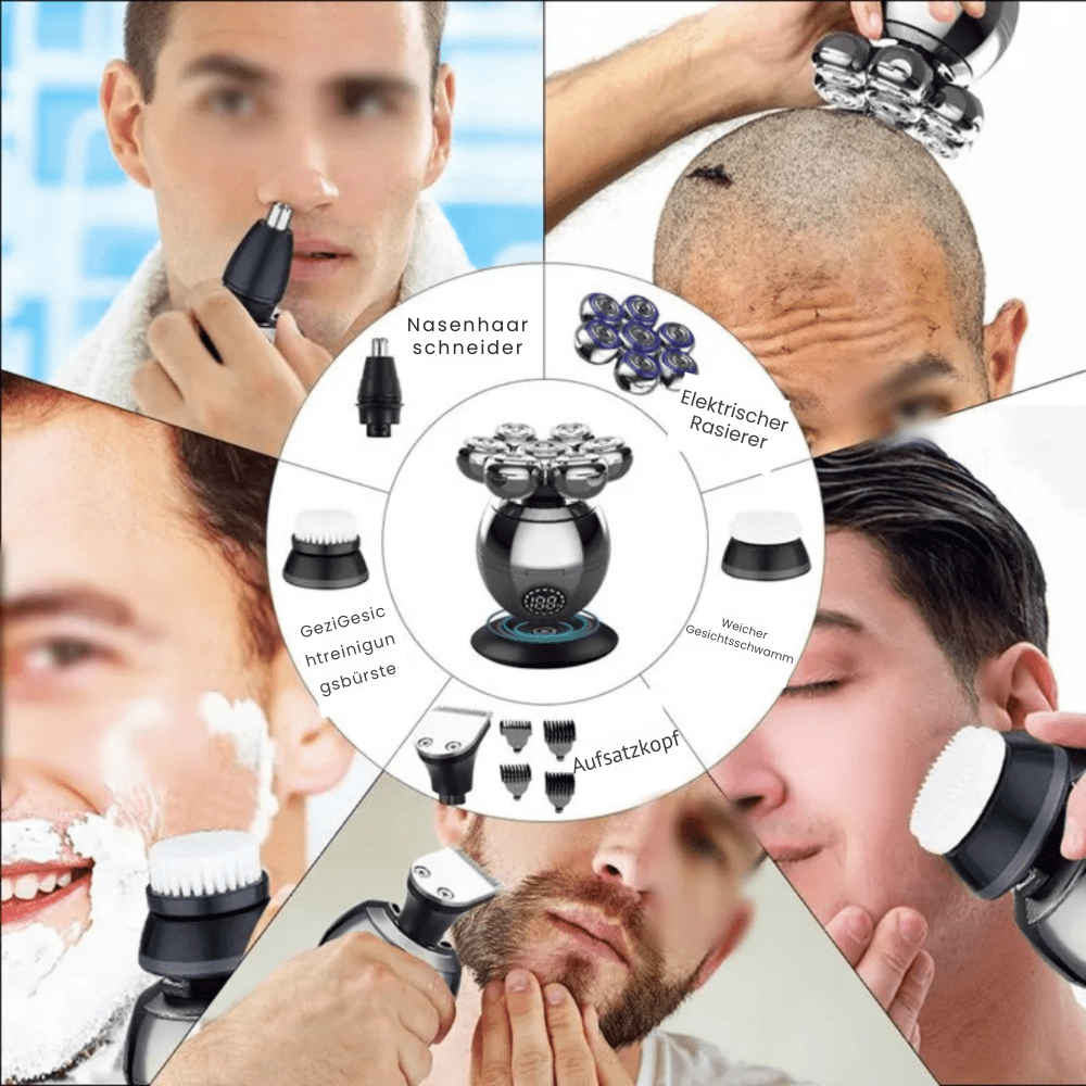 Charly | 7D Electric Shaver with IP68 Water Protection and USB Charging