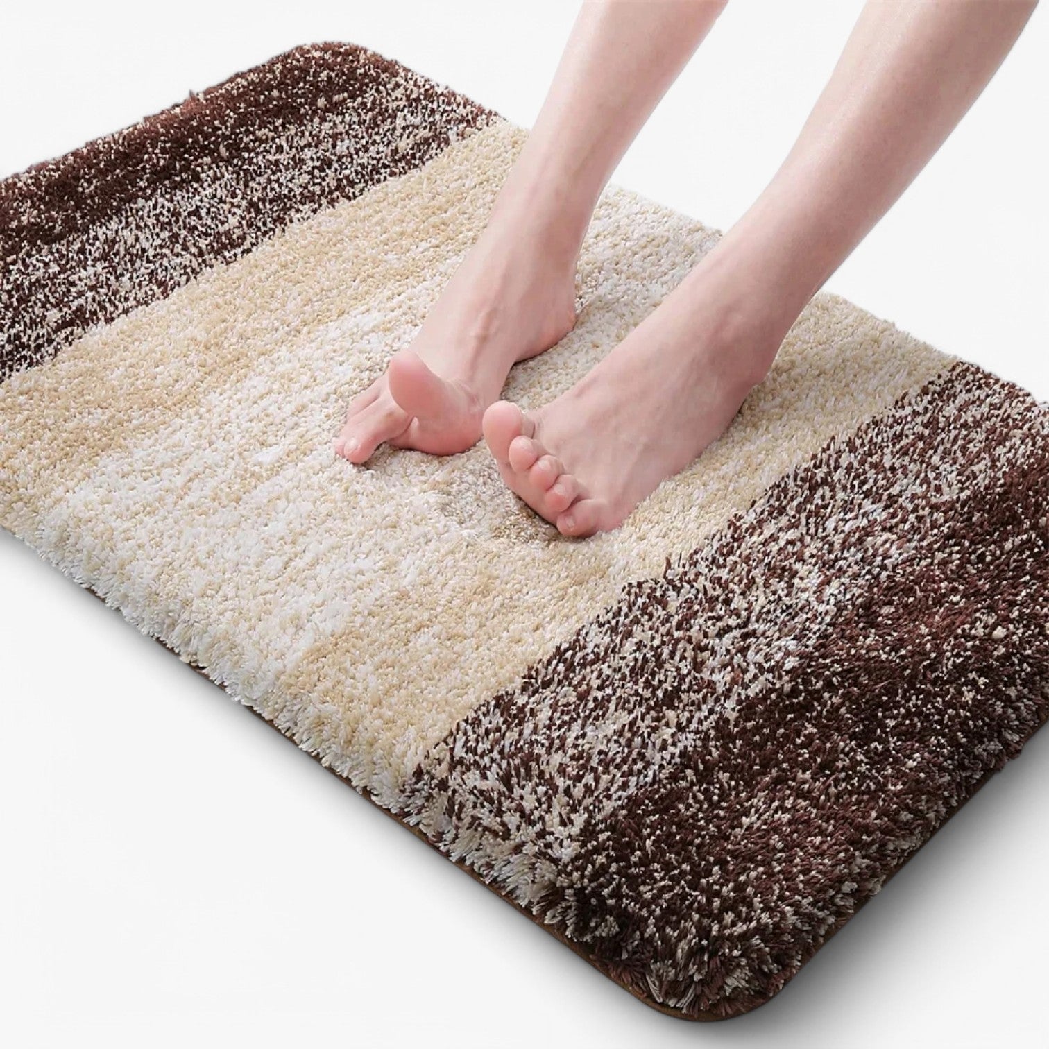 Charly | Absorbent Non-Slip Bath Mat - Soft Shaggy Bath Rug