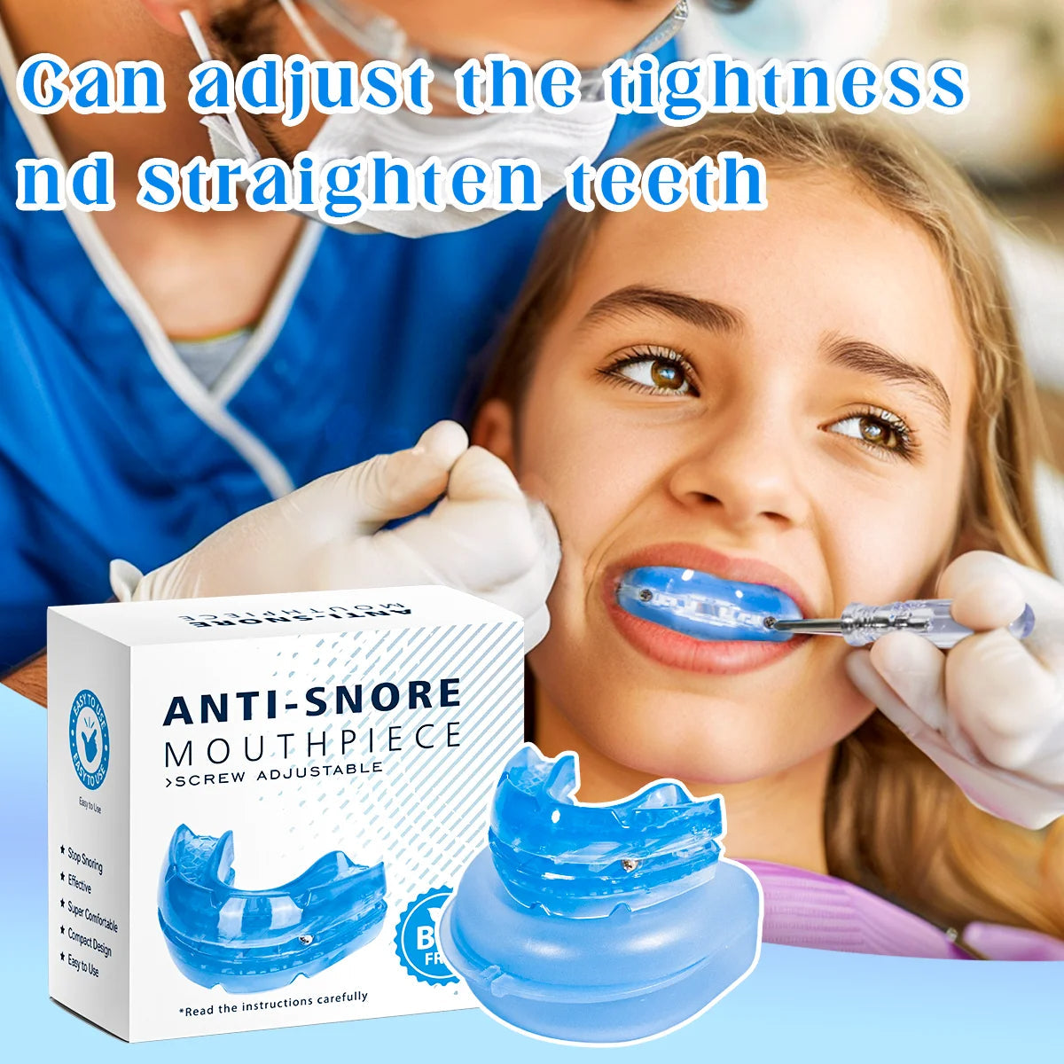Charly | Adjustable Anti-Snoring Mouthguard Made of BPA-Free Material