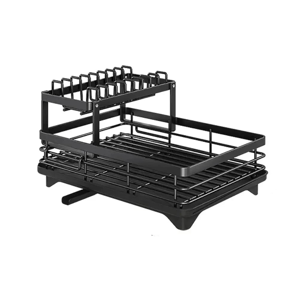 Charly | Adjustable Dish Drying Rack with Cutting Board Holder