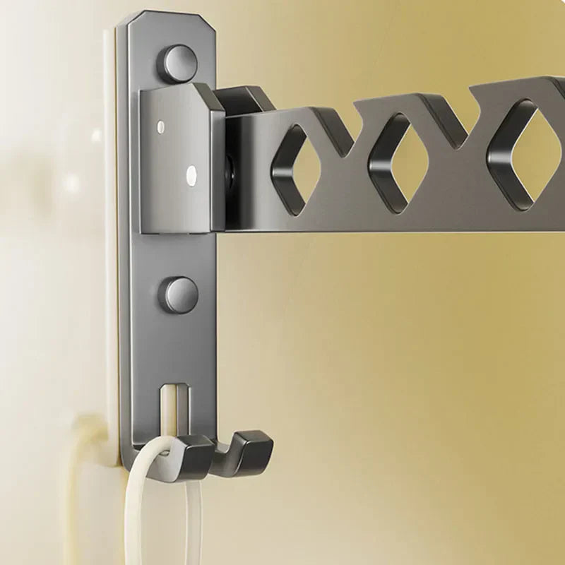 Charly | Adjustable Wall-Mounted Clothes Rack - Foldable Clothes and Garment Organizer with High Load Design