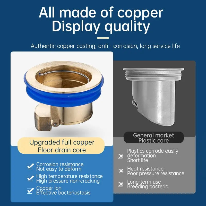 Charly | Anti-Odor Drainage Core made of Brass – Reliably Stops Drain & Pipe Odors
