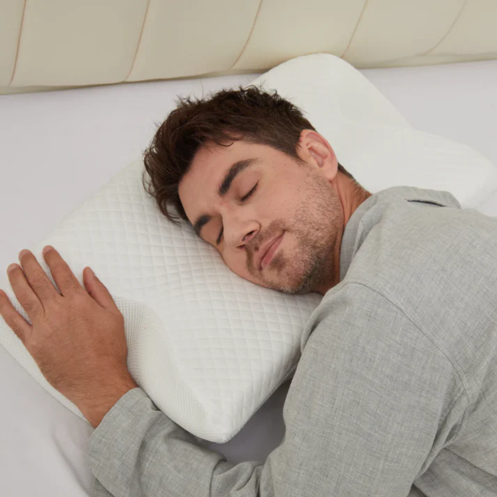 Charly | Anti-Snore Pillow | Ergonomic Neck and Head Support | White