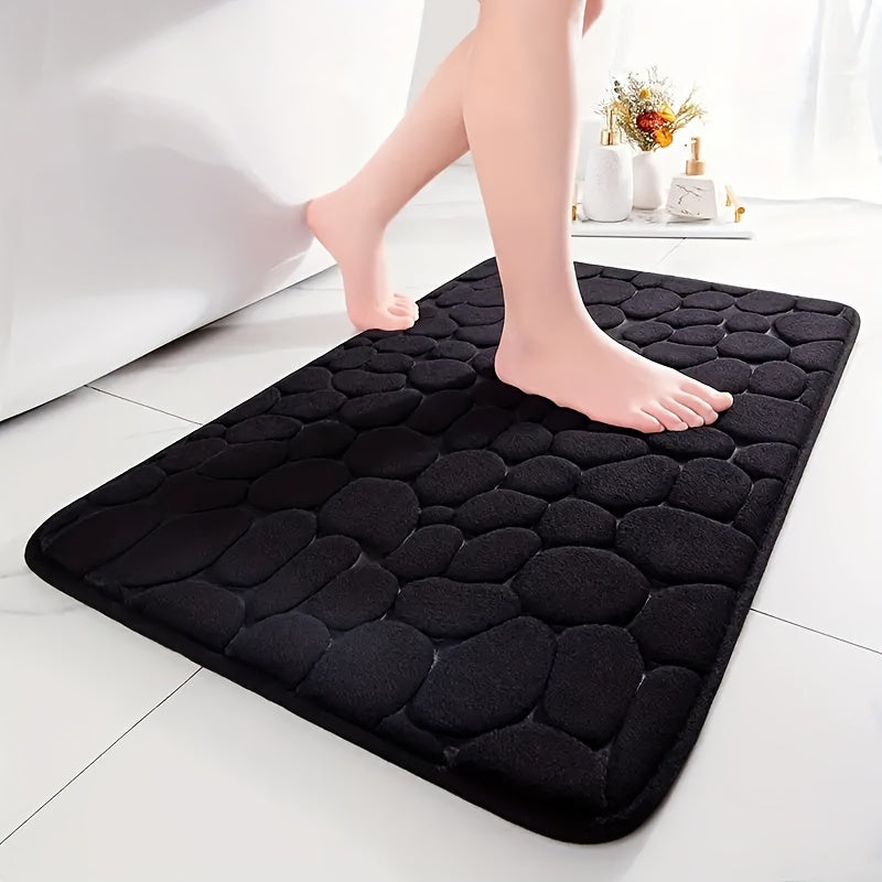 Charly | Bath Mat Non-Slip Textured Absorbent Bathroom Rug