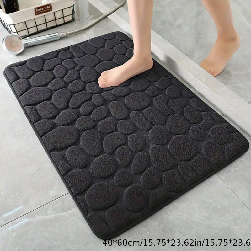 Charly | Bath Mat Non-Slip Textured Absorbent Bathroom Rug